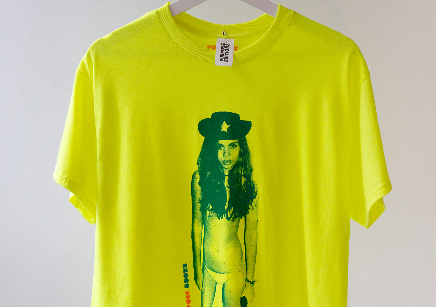 PURPOSE  lime COWGIRL t shirt AP one of one