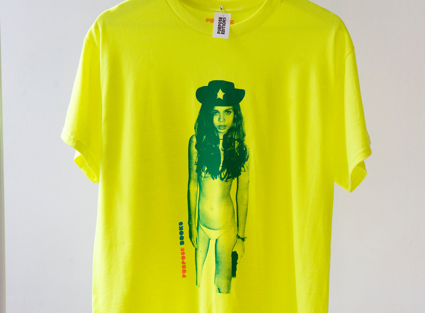 PURPOSE  lime COWGIRL t shirt AP one of one