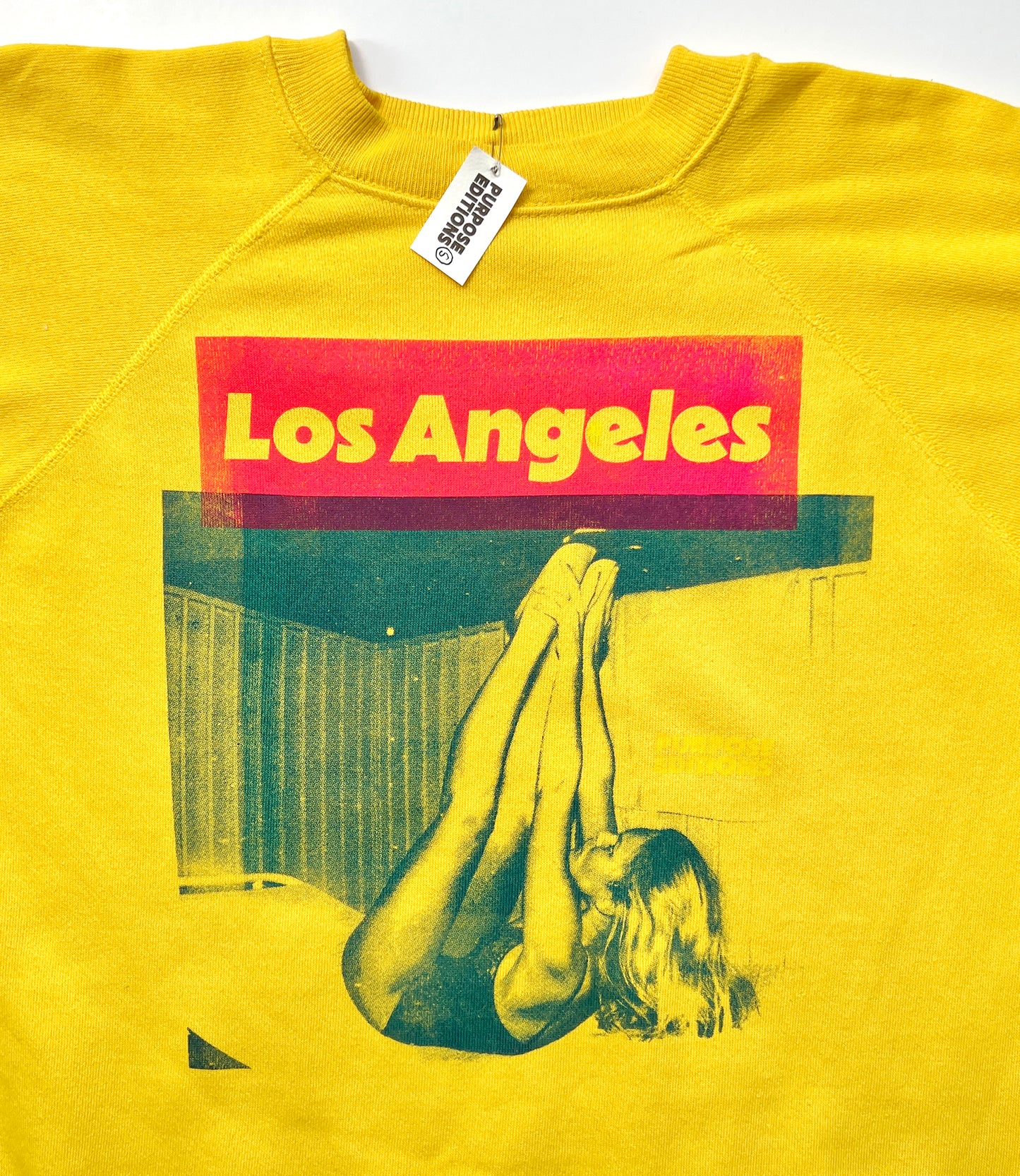 PURPOSEeditions SUNSET BOULEVARD Hanes single stitch vintage sweat 1 of 1 only