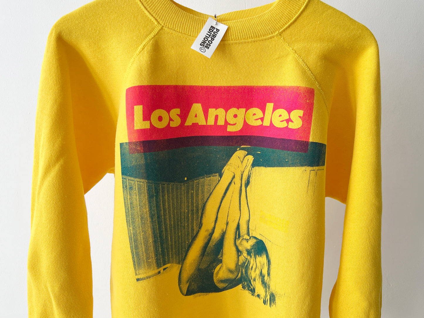 PURPOSEeditions SUNSET BOULEVARD Hanes single stitch vintage sweat 1 of 1 only