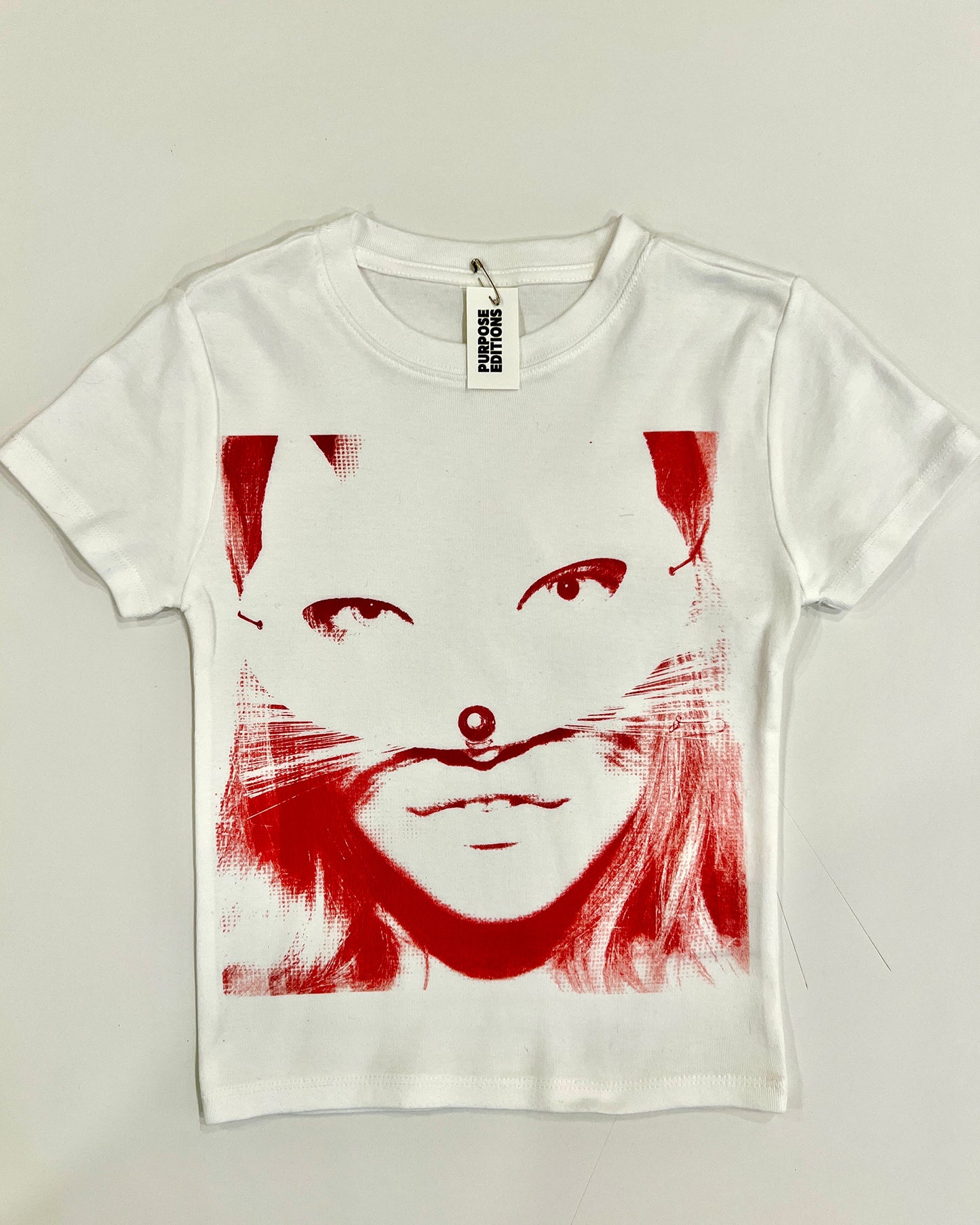 KAT BABY CROP T PURPOSE EDITIONS one of one AP xs