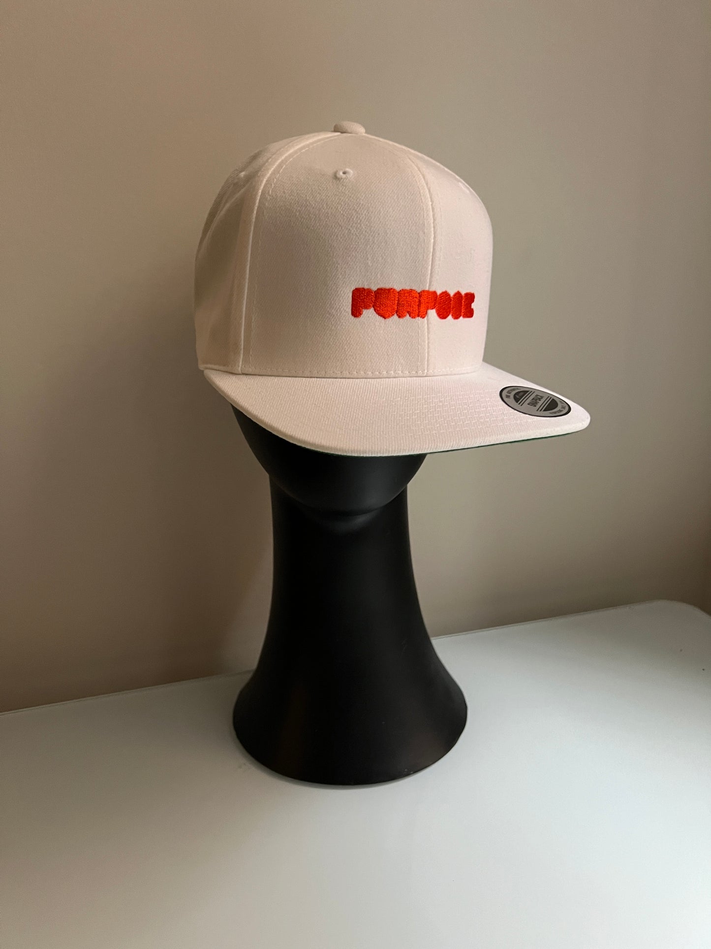 PURPOSE.WHITE SNAPBACK HAT